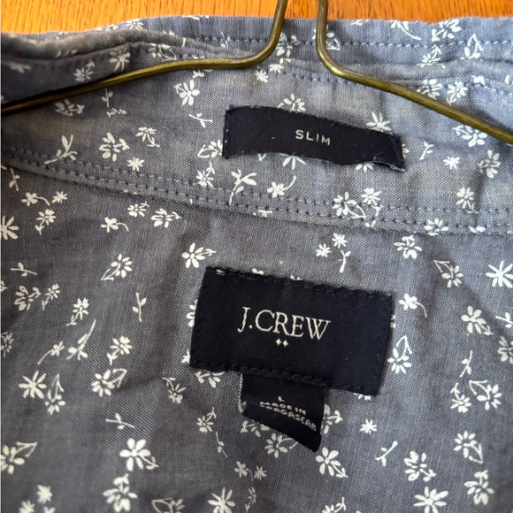 Men’s J Crew Floral Short Sleeve Button Down Size Large - Picture 2 of 3